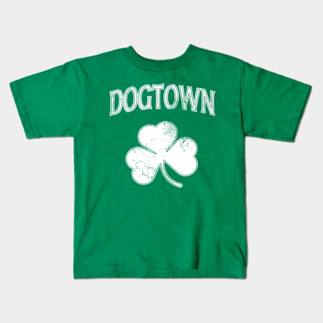 irish dogtown Kids T-Shirt by luckyboystudio